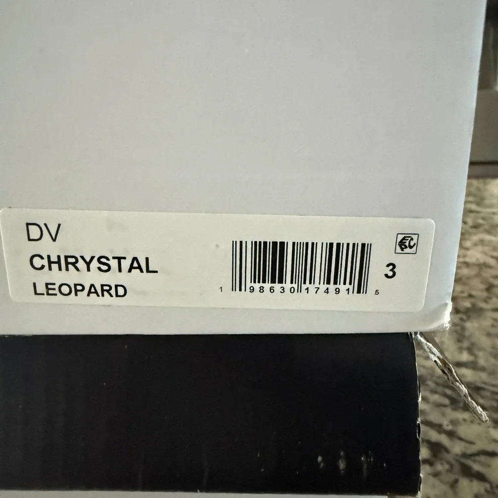 DV Dolce Vita Chrystal Leopard Patent Combat Boots Kids Size 3‎ Ribbon Lace Lug